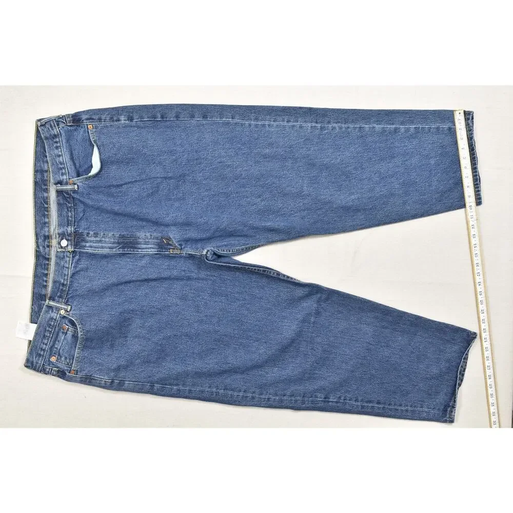 Levi's 550 Relaxed Fit Men's Blue Jeans Size W52 L32 Medium Wash Denim